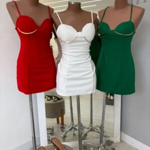 vestido feminino metal