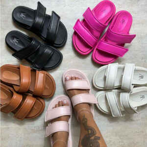 Sandália Velcro Duas Tiras Feminina