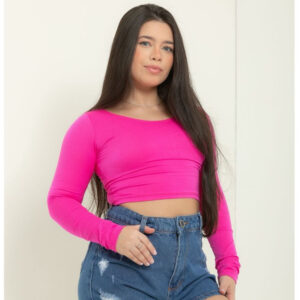 Blusa Casaquinho Manga Longa Feminino Acetinado