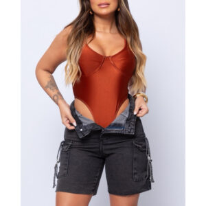 Body Feminino Cavado Tendência