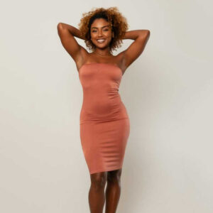 Vestido Feminino Tubinho Midi Tomara Que Caia Desenha Corpo Tendência