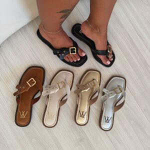 Sandália Rasterinha De Velcro