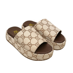 Sandália estampado feminina moda luxo estilo