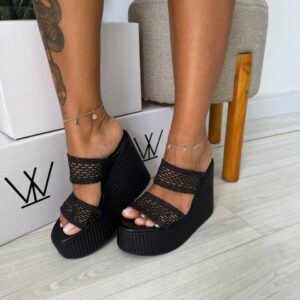 plataforma duas tiras estilo tricor