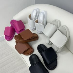 Sandália Flat Feminina De Velcro Confort