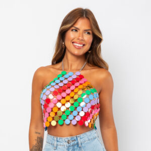 Cropped Carnaval Colorido