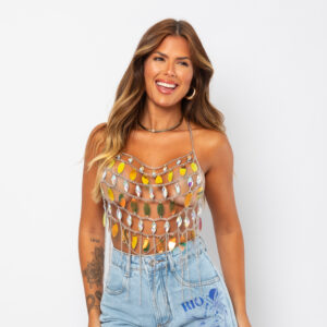 Cropped Carnaval Gotas